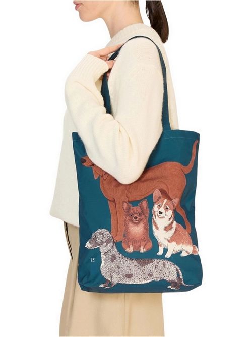 shopping donna in nylon toutou blu Inoui Editions | SHOPPER BAG-TOUTOUBLUE